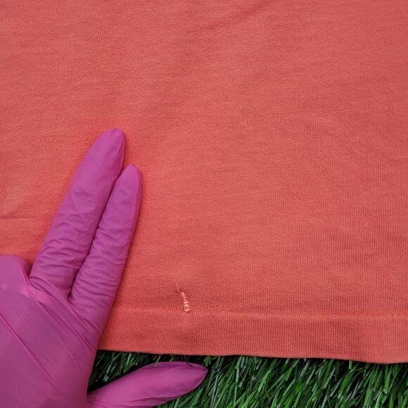 Vintage 80s Disney Mickey-Mouse Shirt XL 26x29 Salmon-Pink - Picture 6 of 15